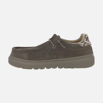 Zapatos de serraje estilo wallabi para mujer LYON
