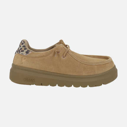 Zapatos de serraje estilo wallabi para mujer LYON