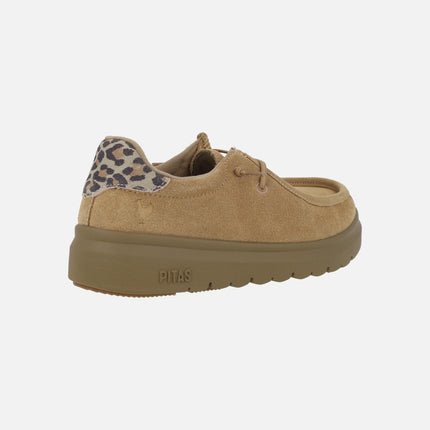 Zapatos de serraje estilo wallabi para mujer LYON