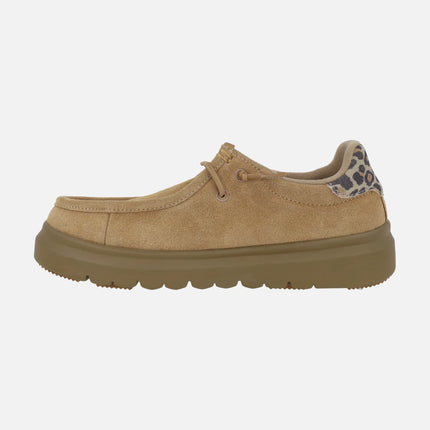 Zapatos de serraje estilo wallabi para mujer LYON