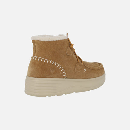 Botas Sydney para mujer en serraje hidrofugado