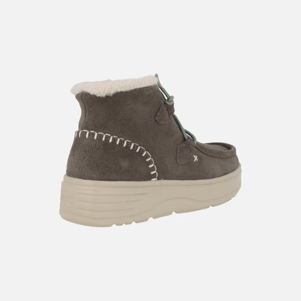 Botas Sydney para mujer en serraje hidrofugado