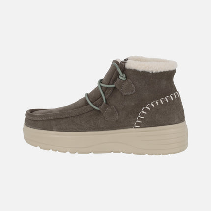 Botas Sydney para mujer en serraje hidrofugado