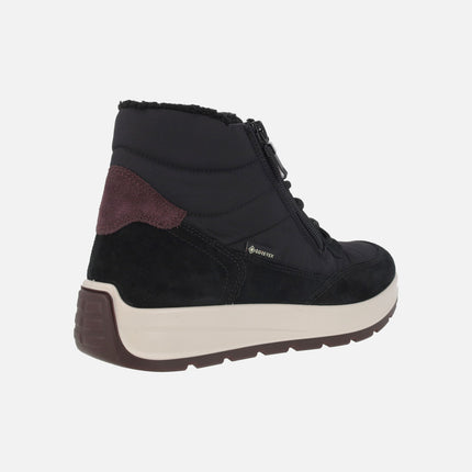 Botines de cordones y cremallera para mujer con membrana Gore-tex