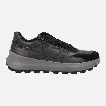 Zapatos deportivos en combinado negro con membrana GORE-TEX