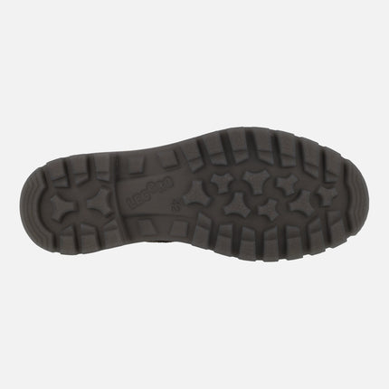 Zapatos de cordones para hombre en serraje marrón con membrana GORE-TEX