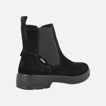 Botines estilo chelsea en piel serraje con membrana GORE-TEX