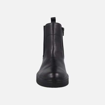 Botines estilo chelsea en piel negra con membrana GORE-TEX