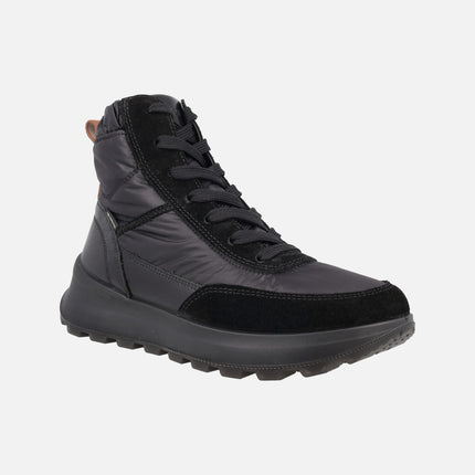 Black women's ankle boots with GORE-TEX waterproof membrane