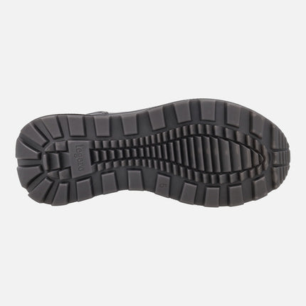 Black women's ankle boots with GORE-TEX waterproof membrane