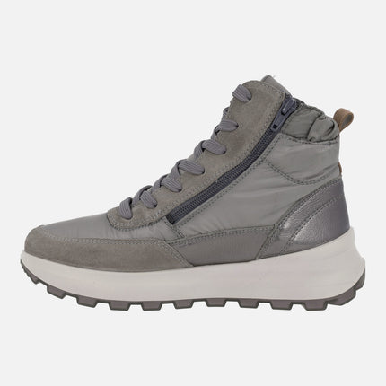 Botines grises para mujer con membrana impermeable GORE-TEX