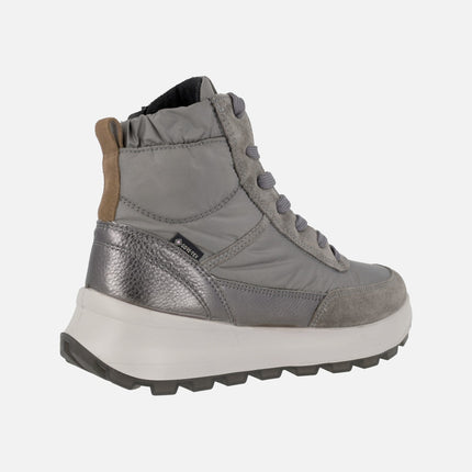 Botines grises para mujer con membrana impermeable GORE-TEX