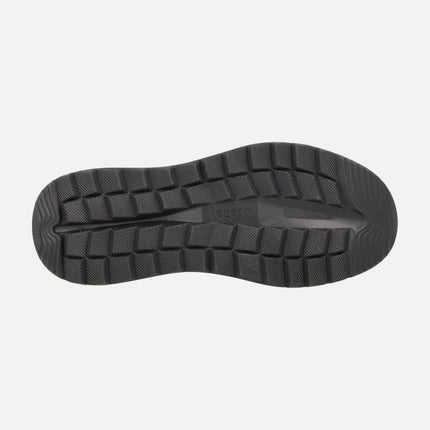 Quilted mid-leg GTX boots with laces and zipper