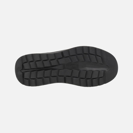 Quilted mid-leg GTX boots with laces and zipper