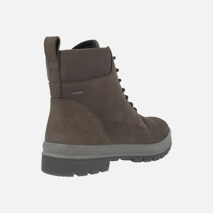 Botas de cordones y cremallera para hombre en piel nobuck con membrana GORE-TEX