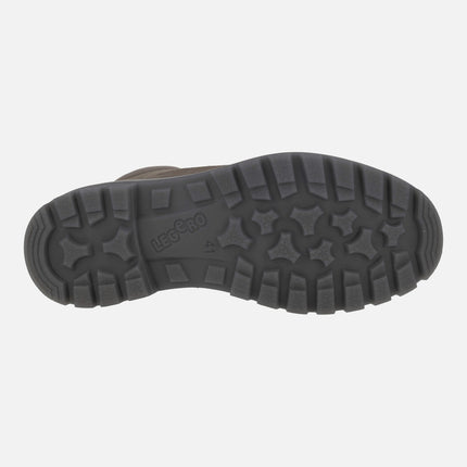 Botas de cordones y cremallera para hombre en piel nobuck con membrana GORE-TEX