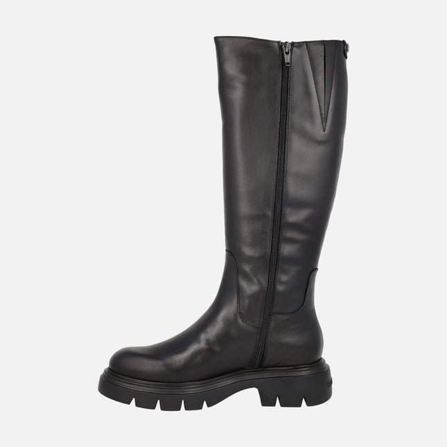 Botas altas Bones 17 en piel negra