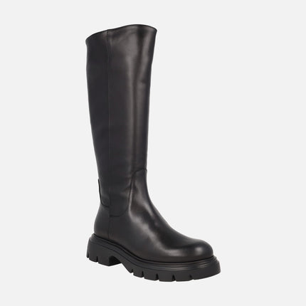 Botas altas Bones 17 en piel negra