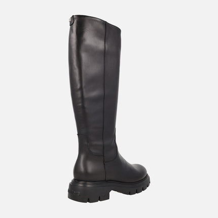 Botas altas Bones 17 en piel negra