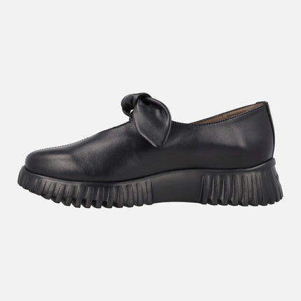 Mary jane style leather shoes with bow FlexFly 21