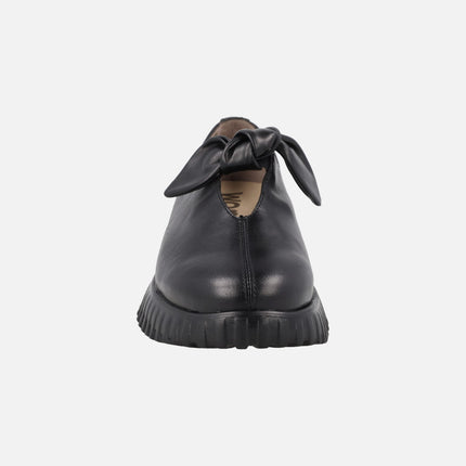 Mary jane style leather shoes with bow FlexFly 21