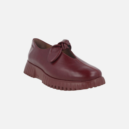 Mary jane style leather shoes with bow FlexFly 21