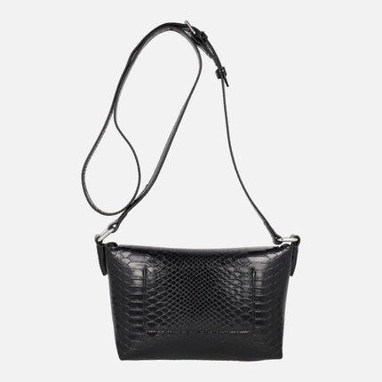 Bolsos bandolera Wonders NIMA en print serpiente negro