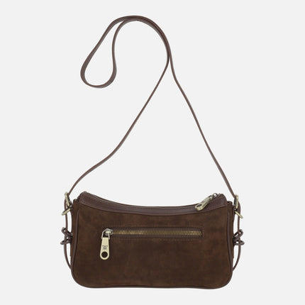 Bolsos bandolera Pepe moll en acabado serraje