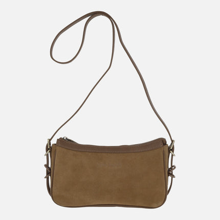Bolsos bandolera Pepe moll en acabado serraje