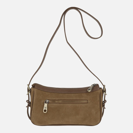 Bolsos bandolera Pepe moll en acabado serraje