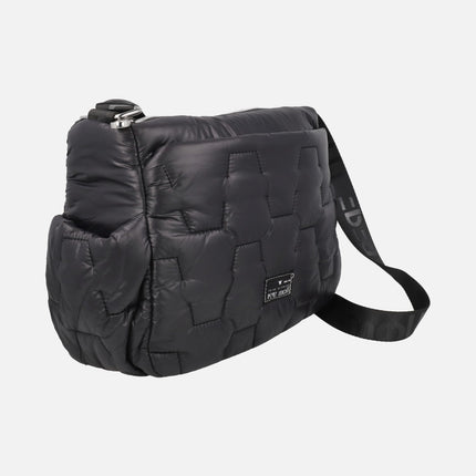 Shoulder bags in quilted fabric