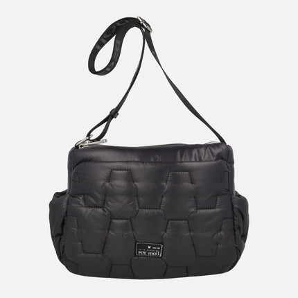 Shoulder bags in quilted fabric