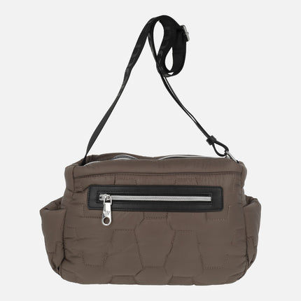 Shoulder bags in quilted fabric