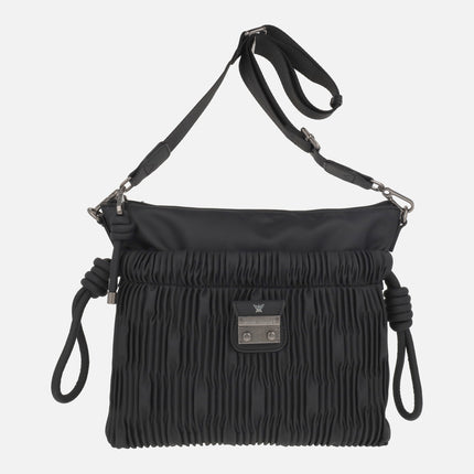 Shoulder bags with gathered design