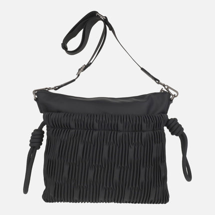 Shoulder bags with gathered design