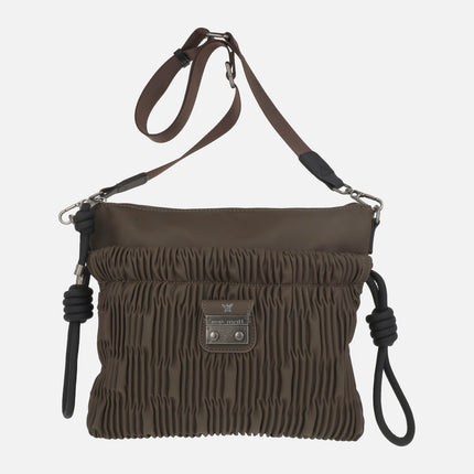 Shoulder bags with gathered design