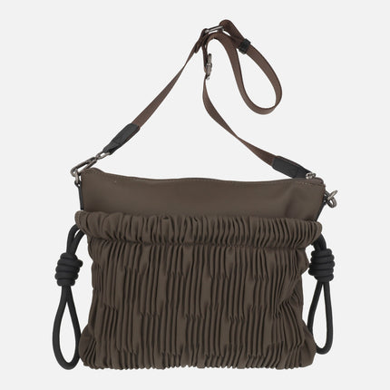 Shoulder bags with gathered design
