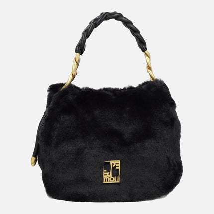 Pepe moll handbags in hair Black with handle on Black and gold