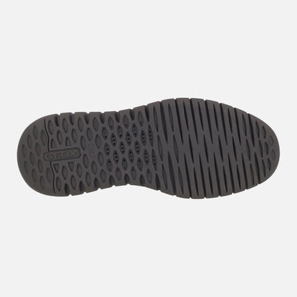 Zapatos blucher para hombre en serraje marrón con sistema Calza fácil FLEXTRIDE F PLUS