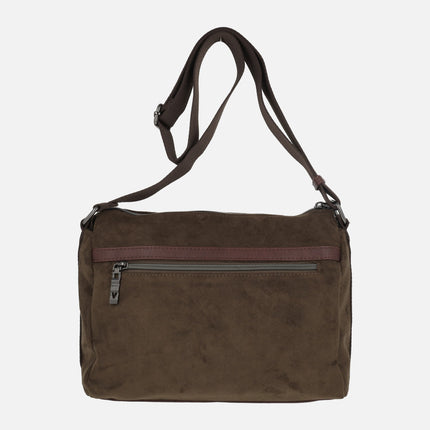 Bolsos bandolera efecto serraje con detalle de estrella con tachas
