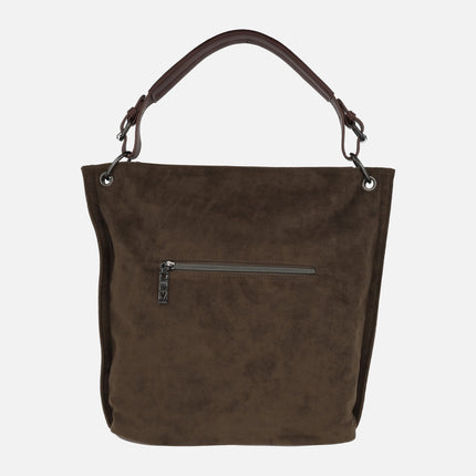 Bolsos para hombro y bandolera efecto serraje con estrellas y tachas