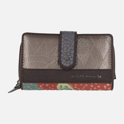 Cartera billetera de tamaño mediano en print multicolor Odyssey