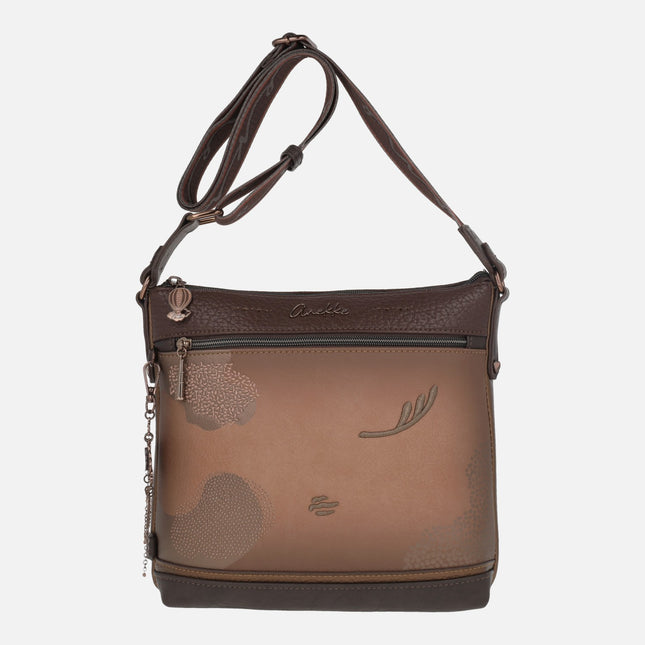 Bolsos bandolera Voyage en combinado cuero y forma cuadrada