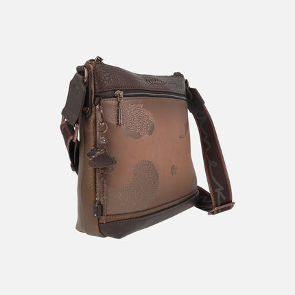 Bolsos bandolera Voyage en combinado cuero y forma cuadrada