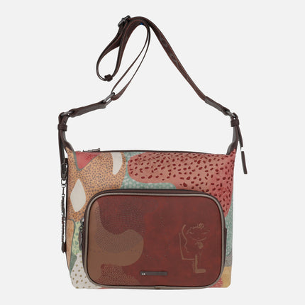 Bolsos bandolera Odyssey de tamaño grande con estampado multicolor