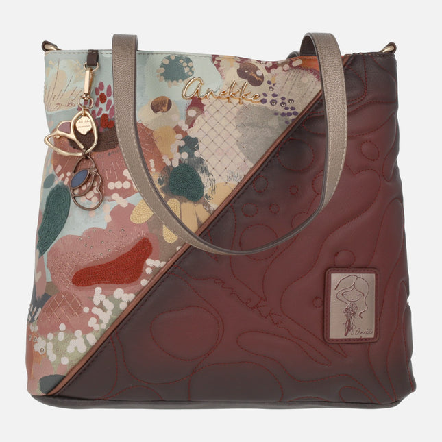Bolsos para hombro en estampado multicolor Blossom