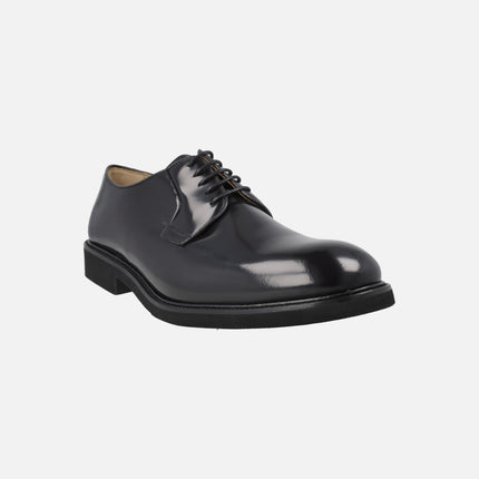 Zapatos de cordones para hombre Robert en piel antik color negro