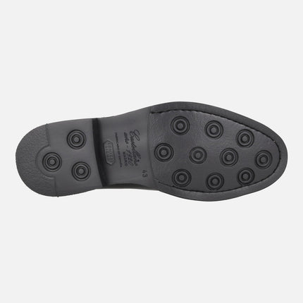 Zapatos de cordones para hombre Robert en piel antik color negro