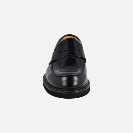 TORO men's moccasins with mask in antik leather
