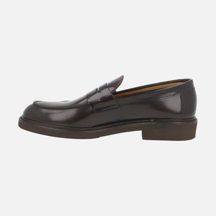 TORO men's moccasins with mask in antik leather
